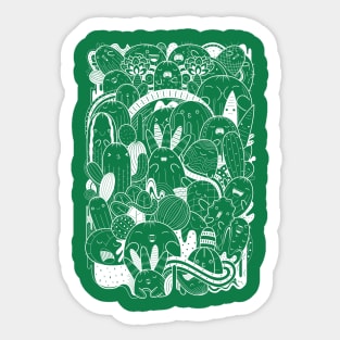 Cactus Doodle Sticker